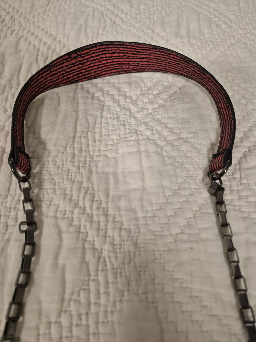 Circus Sam Edelman Red Black Studded Chain Crossbody Bag